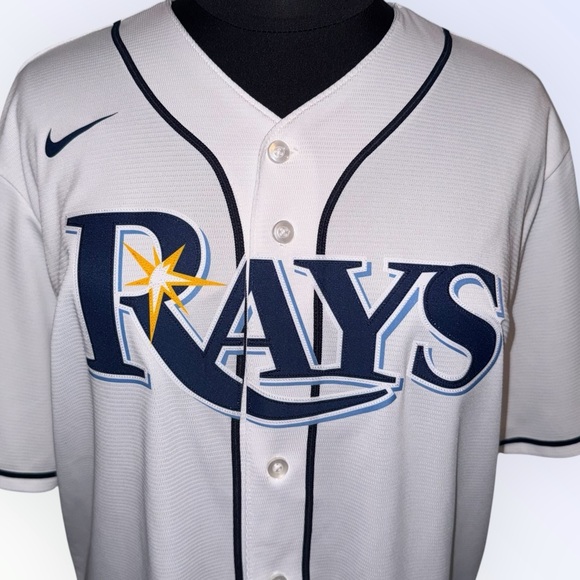 NIKE Authentic TAMPA BAY RAYS Men’s Baseball Jersey - XL White - Picture 2 of 10
